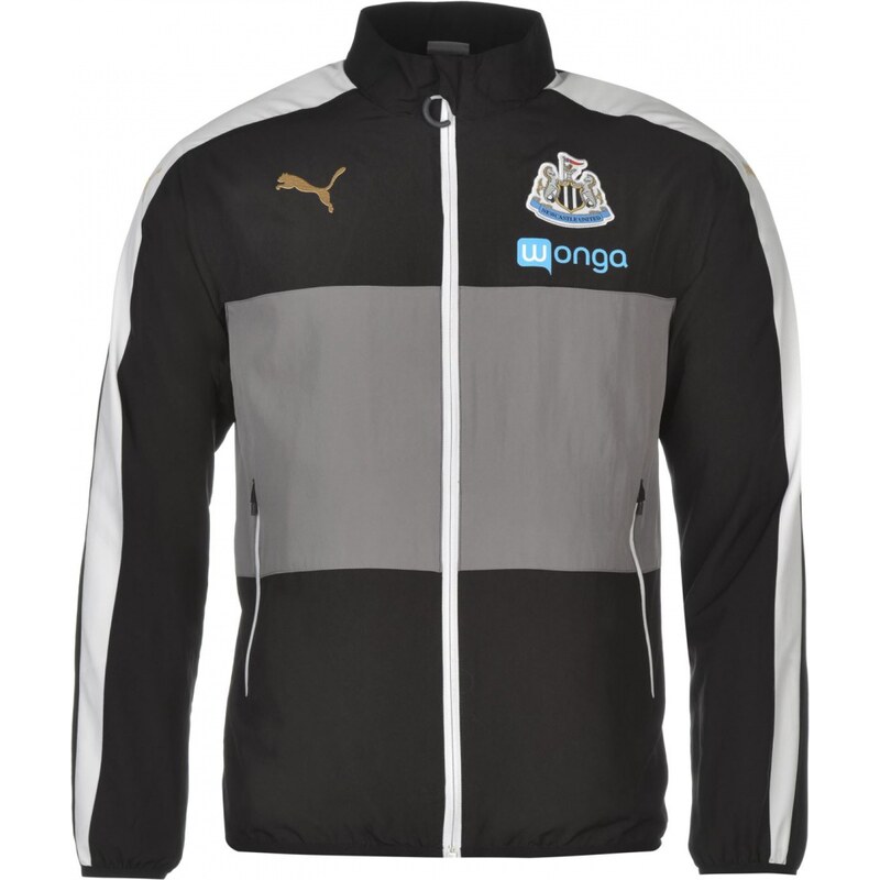 Puma Newcastle United Leisure Jacket Mens, black/white