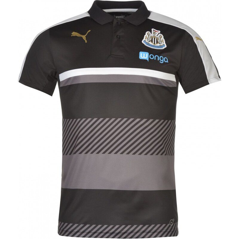 Puma Newcastle United Polo Shirt Mens, black/white