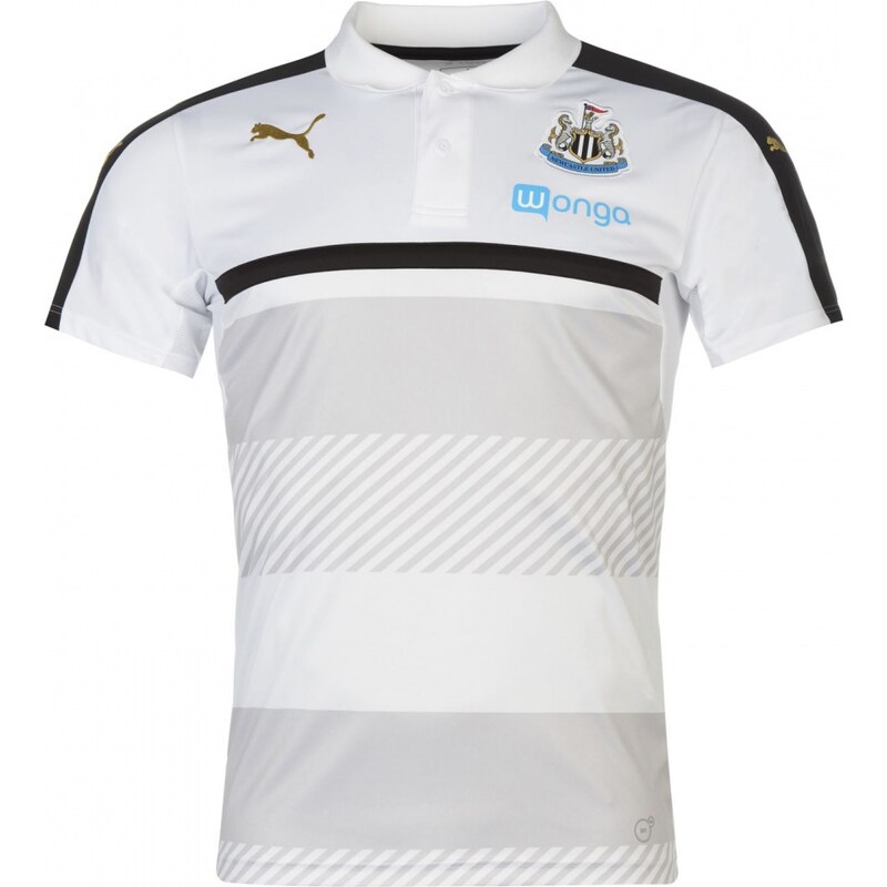 Puma Newcastle United Polo Shirt Mens, white/black