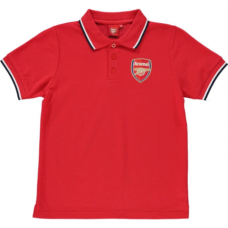 Source Lab Arsenal Football Club Polo Shirt Junior Boys, red