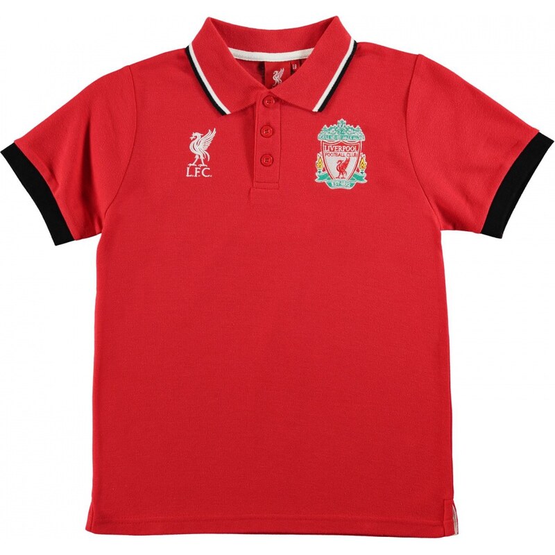 Source Lab Liverpool Football Club Polo Shirt Junior Boys, red