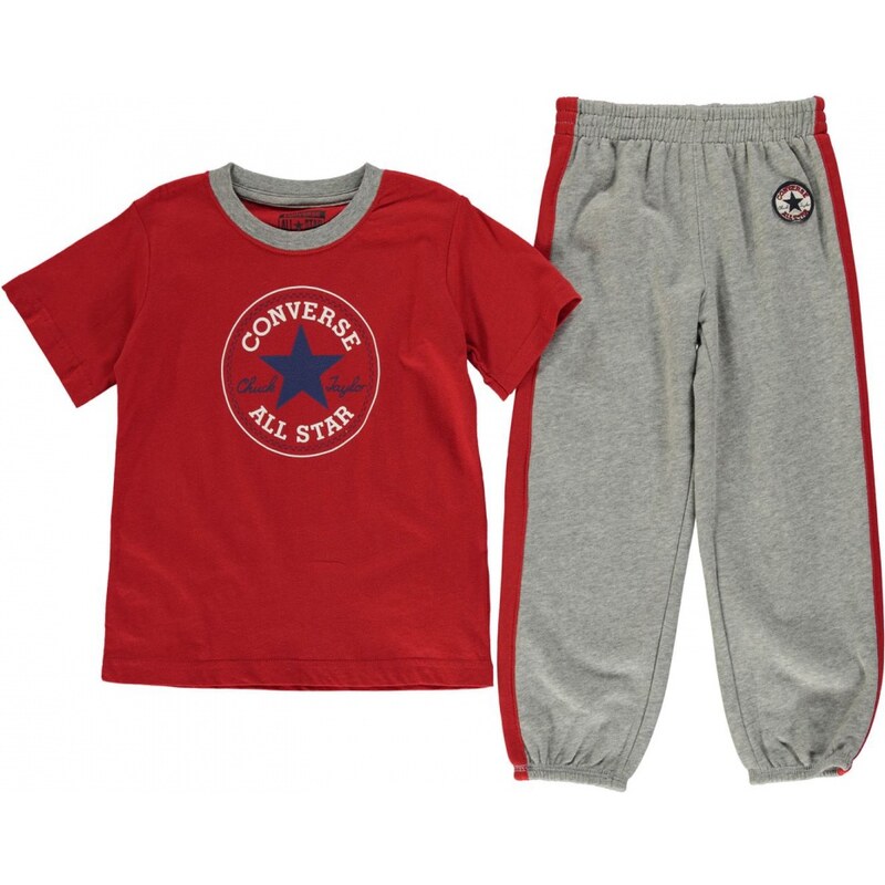 Converse 01J 2 Piece Set Infant Boys, grey