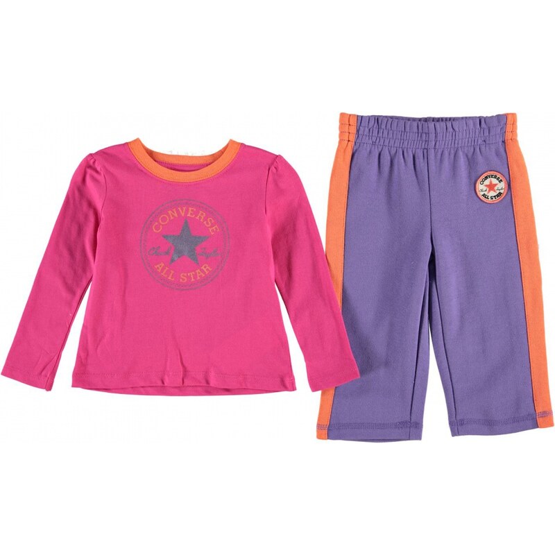 Converse 2 Piece Set Baby Girl, cosmos pink