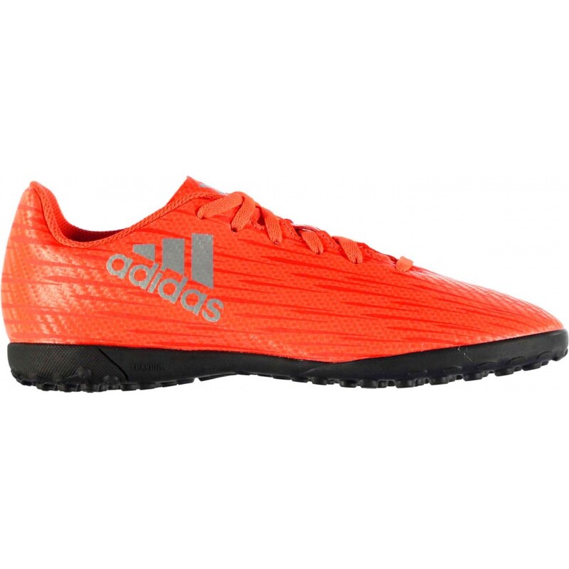 Adidas X 16.4 Astro Turf Trainers Childrens, solar red