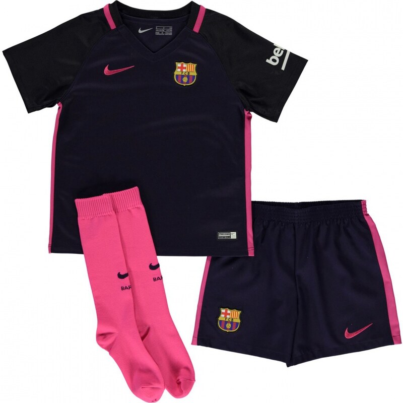 Nike Barcelona Away Kit 2016 2017 Mini, purple dynasty
