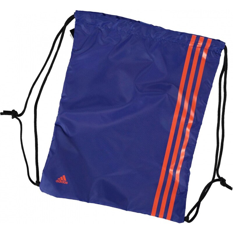 Adidas 3 Stripe Gymsack, blue/red