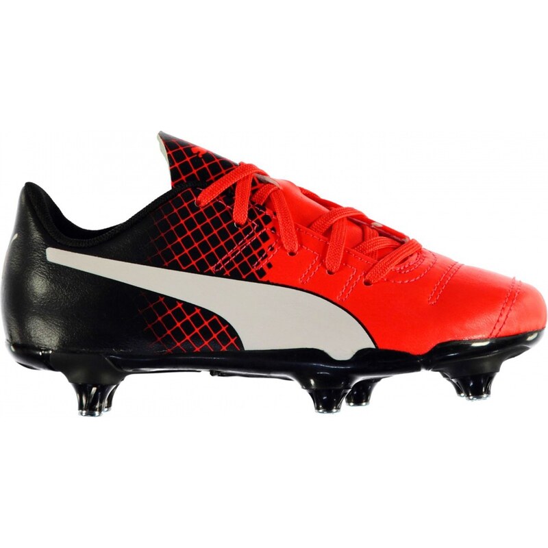 Puma Evo Power 4.3 SG Football Boots Childrens, red/black