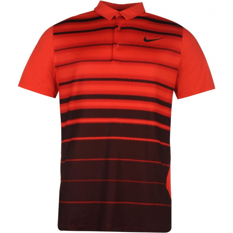 Nike Fade Stripe Mens Golf Polo Shirt, lt crimson