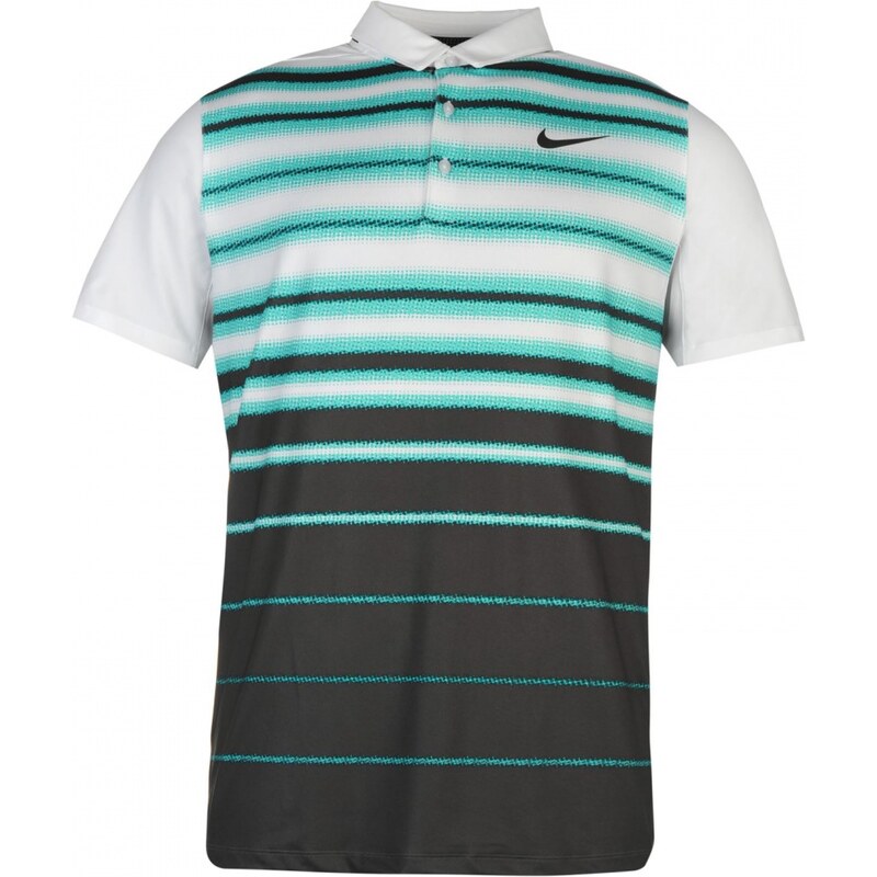 Nike Fade Stripe Mens Golf Polo Shirt, teal