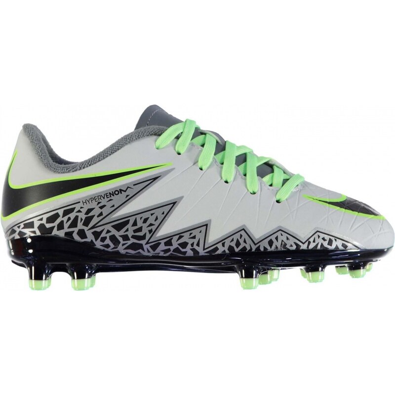 Nike Hypervenom Phelon FG Football Boots Childrens, platinum/blk