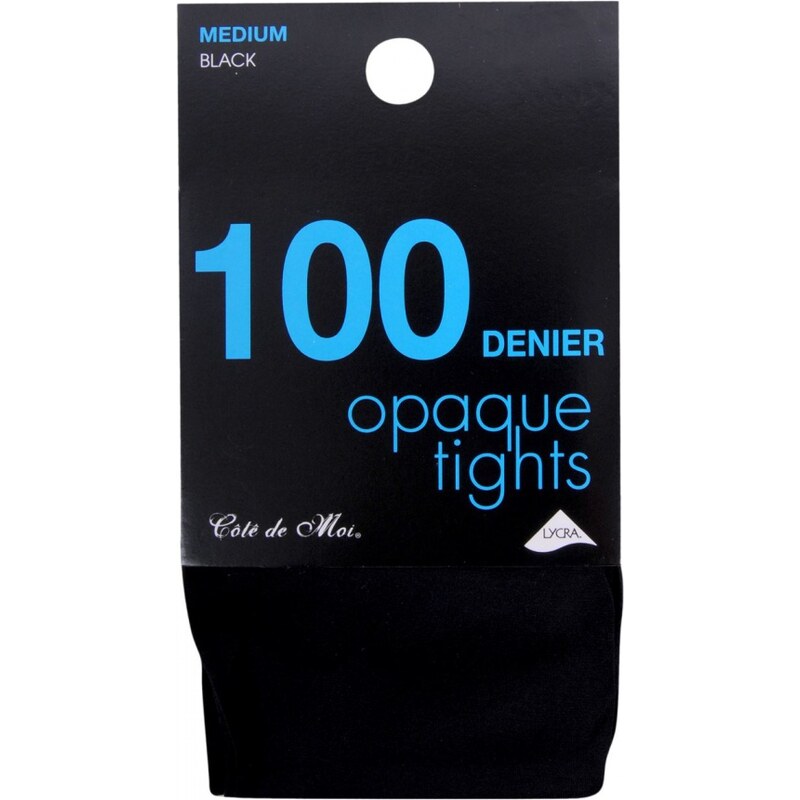 Cote De Moi 100 Den Opaque Ld00, black
