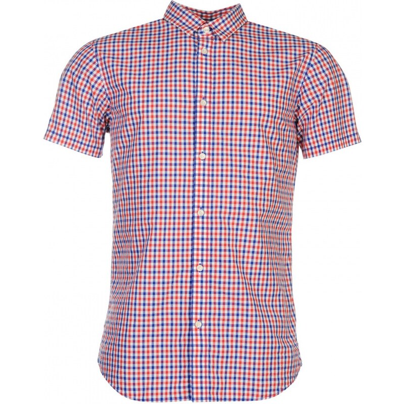 Jack and Jones Core Tim Checked Shirt, cayenne red