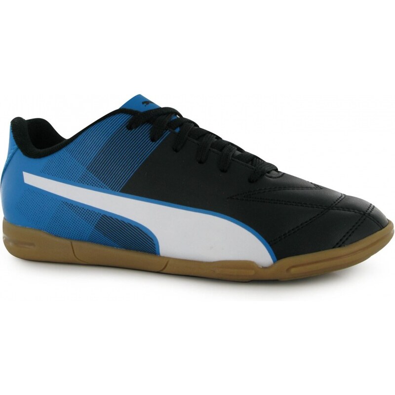 Puma Adreno Lite Astro Turf Football Boots Junior Boys, black-blue
