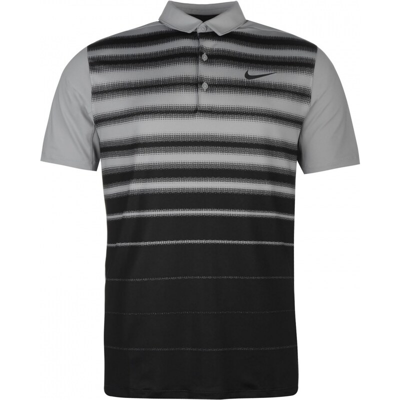 Nike Fade Stripe Mens Golf Polo Shirt, grey