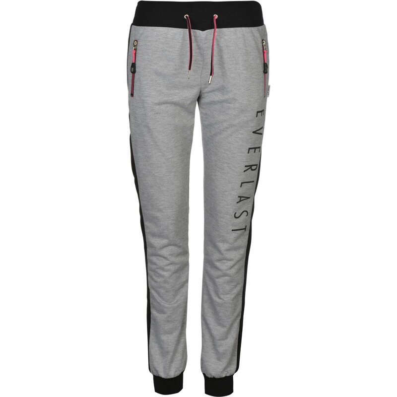 Everlast Premium Slim Jogging Bottoms Ladies, grey marl