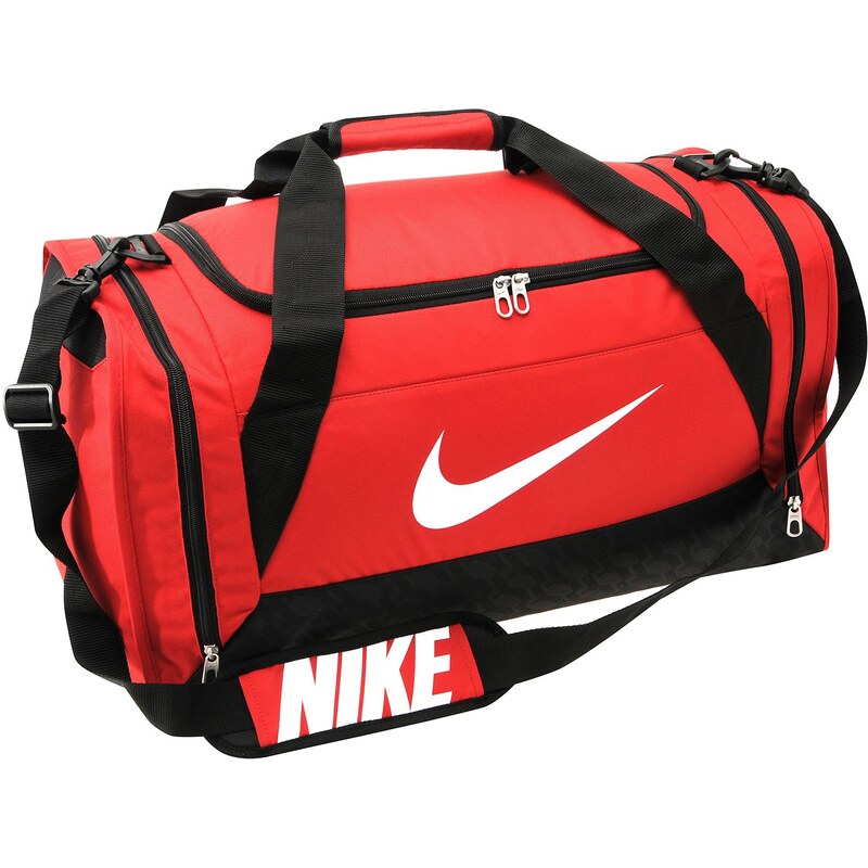 Nike Brasilia 6 Medium Grip Duffle Bag, red