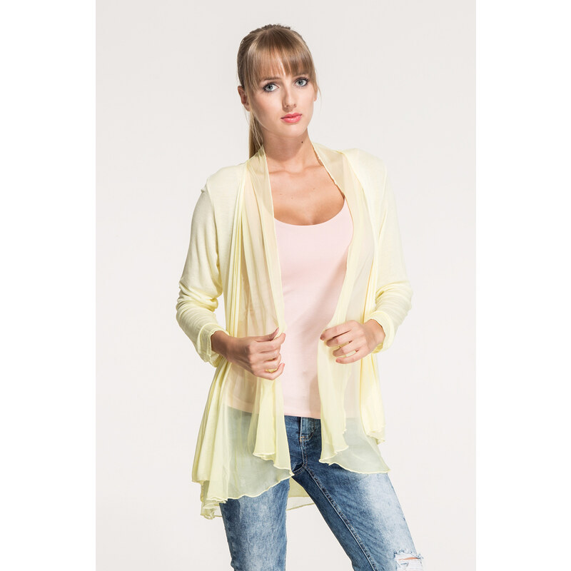 SHOPHYL Hedvabná dámská tunika Silk and Smooth, světle žlutá