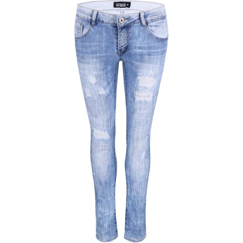 Světle modré džíny s potrhaným efektem Haily´s Rosalie