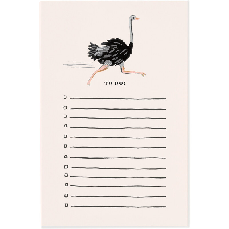 RIFLE PAPER Co. OSTRICH NOTEPAD