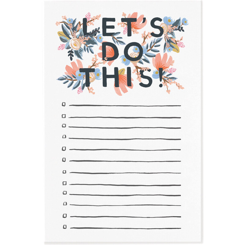 RIFLE PAPER Co. LET´S DO THIS NOTEPAD