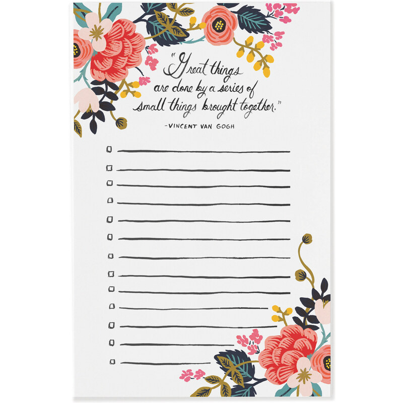 RIFLE PAPER Co. GREAT THINGS NOTEPAD