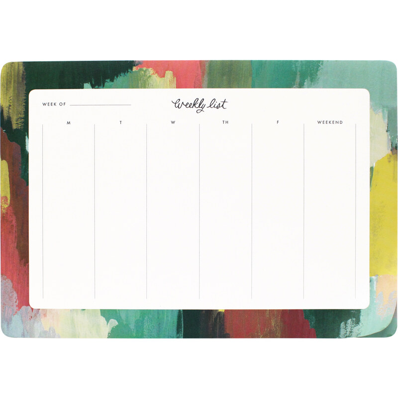 RIFLE PAPER Co. PAINT STROKES WEEKLY DESK PAD