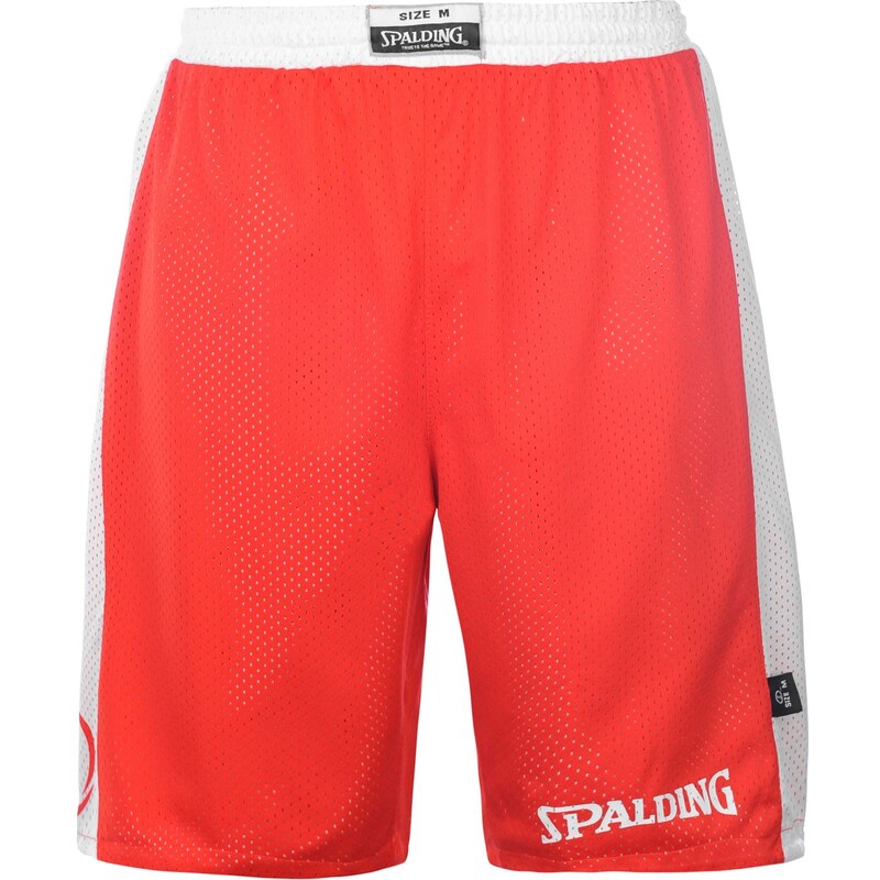 Basketbalové kraťasy Spalding Reversible pán. červená/bílá