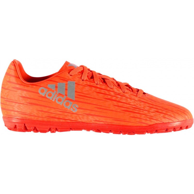 Adidas X 16.3 Childrens TF Football Trainers, solar red