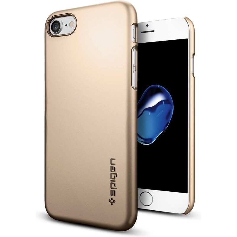 Pouzdro / kryt pro Apple iPhone 7 / 8 - Spigen, Thin Fit Champagne Gold