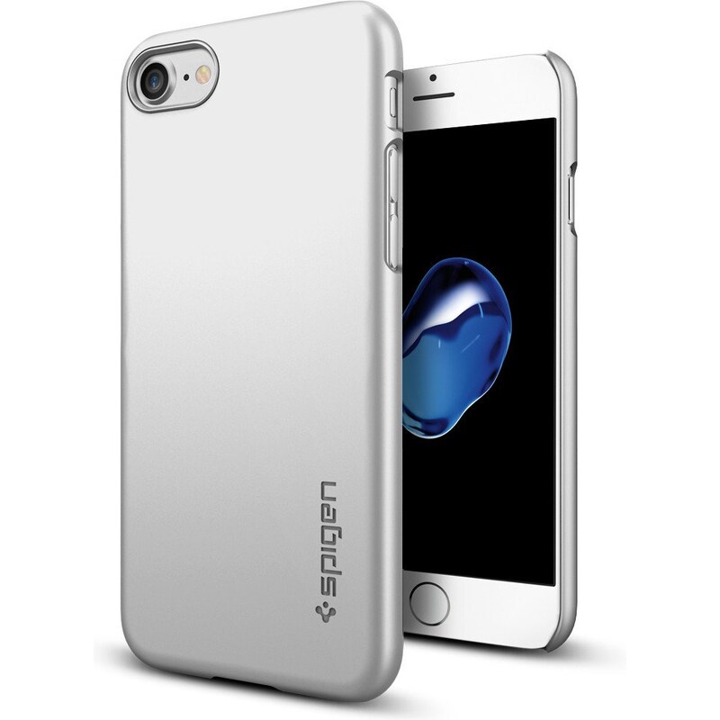 Pouzdro / kryt pro Apple iPhone 7 / 8 - Spigen, Thin Fit Satin Silver