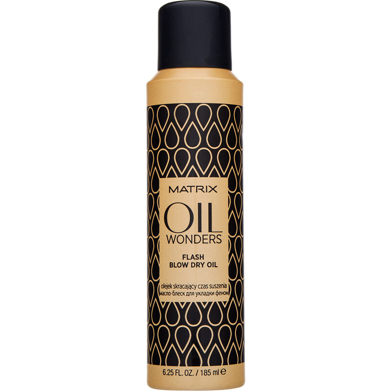 Matrix Oil Wonders Flash Blow Dry Oil ochranný sprej pro tepelnou úpravu vlasů 185 ml