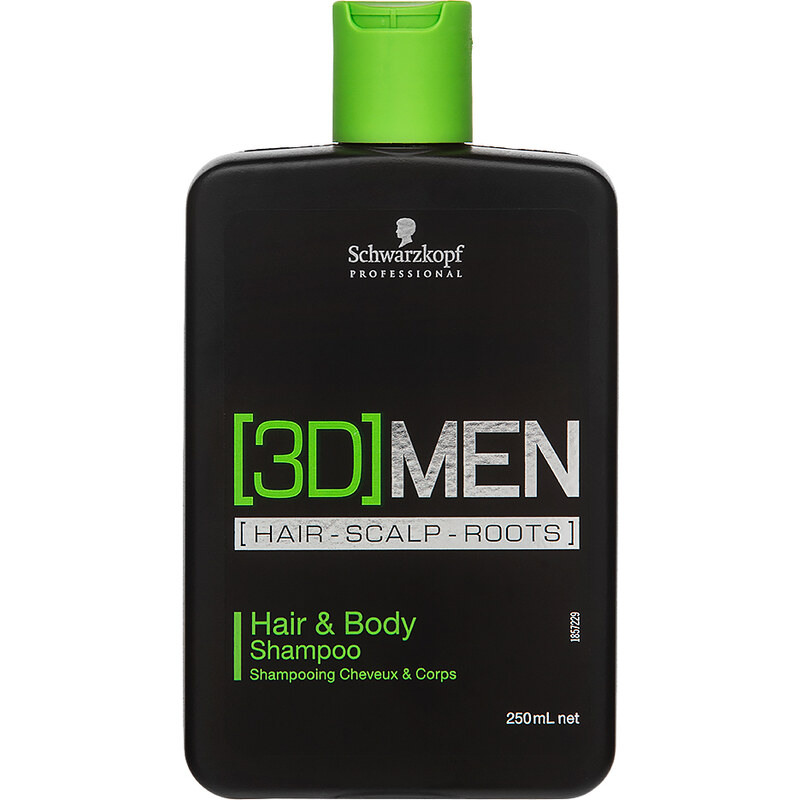 Schwarzkopf Professional 3DMEN Hair & Body Shampoo šampon a sprchový gel 2v1 pro muže 250 ml