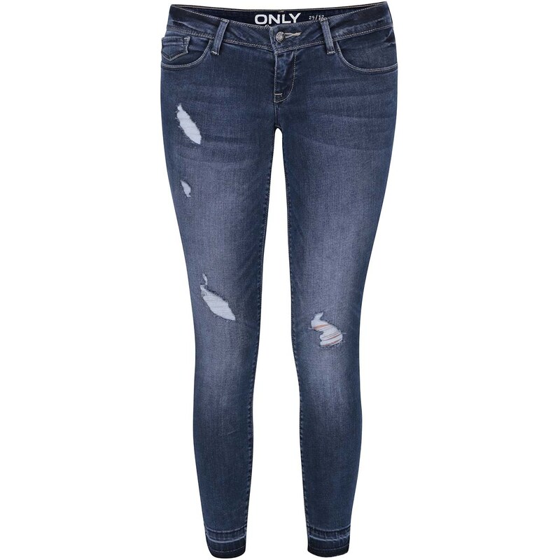 Tmavě modré skinny džíny s nízkým pasem ONLY Coral