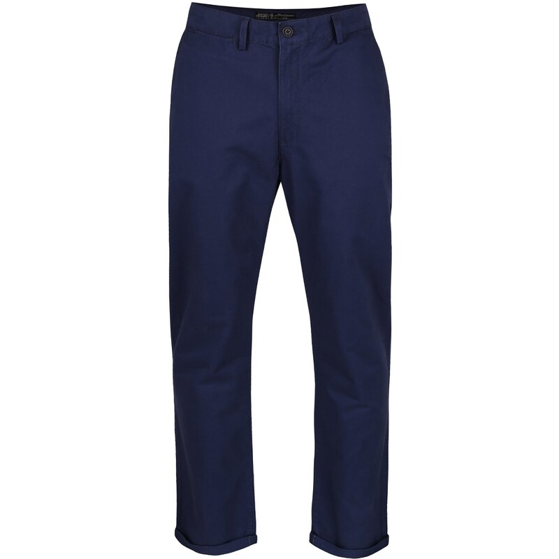 Tmavě modré slim chino kalhoty Burton Menswear London