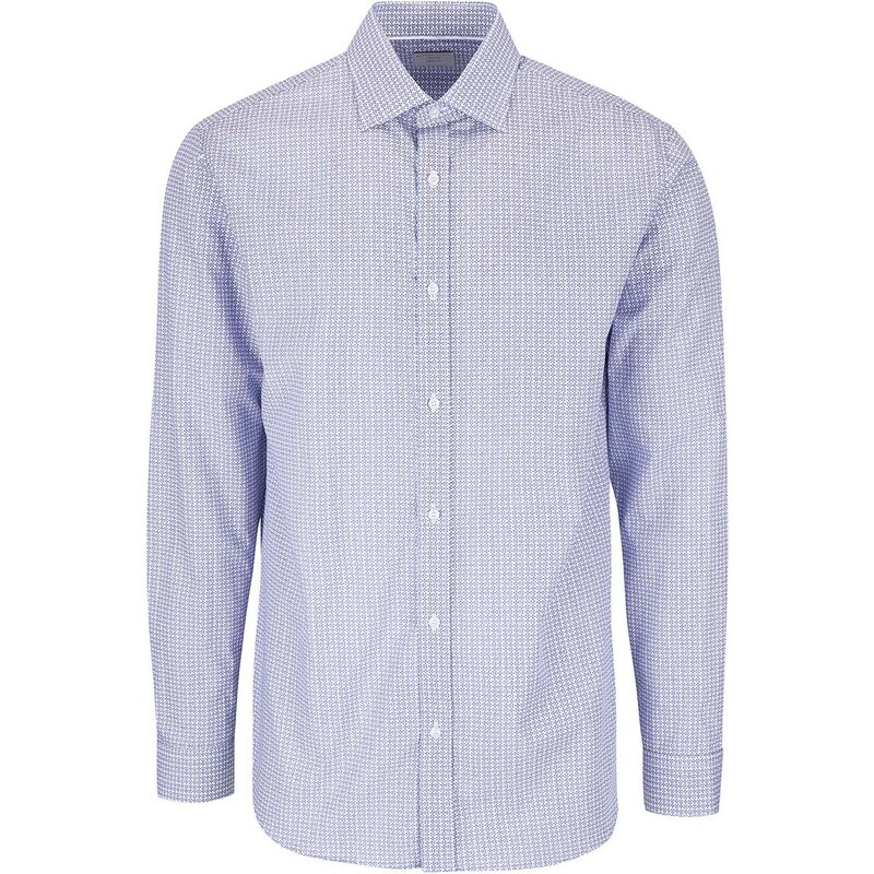 Modro-bílá vzorovaná košile Selected Homme Tim