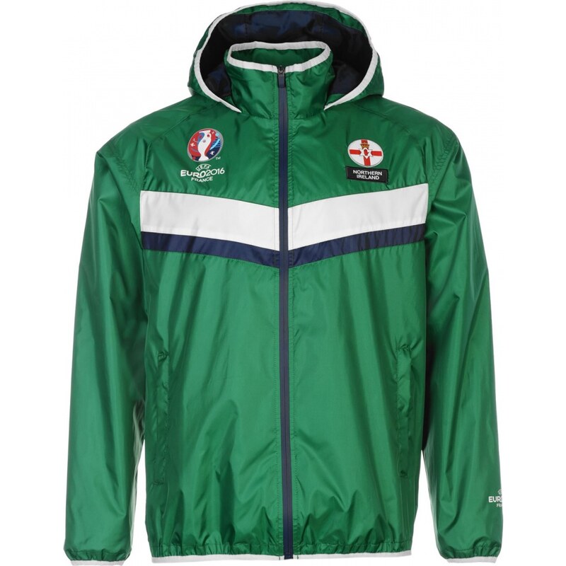 Team UEFA EURO 2016 Northern Ireland Rain Jacket Mens, green