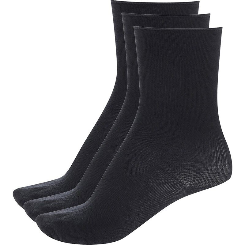 Sada tří párů černých ponožek Vero Moda Socks Basic