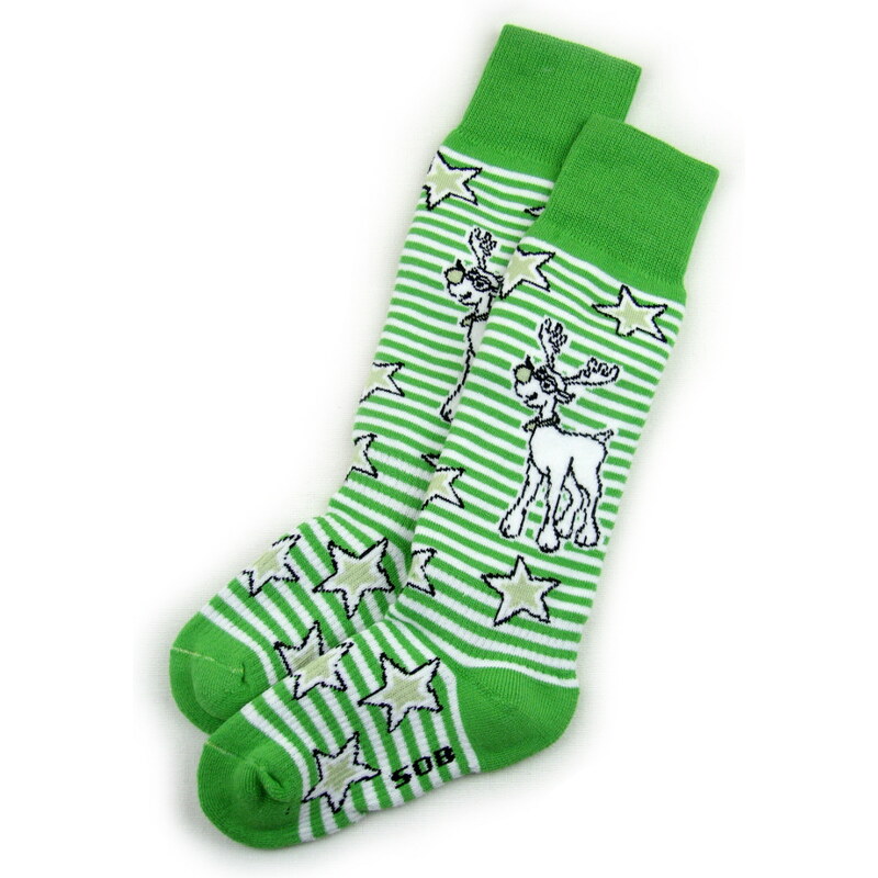 dětské termo ponožky SOB - zelené, LASTING