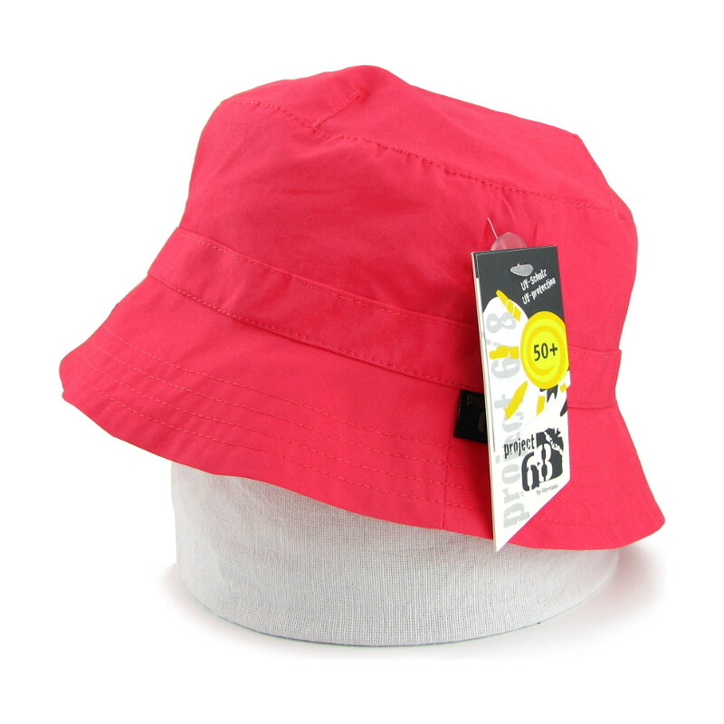 bavlněný klobouček UV50+, Pure colour - červený, Sterntaler