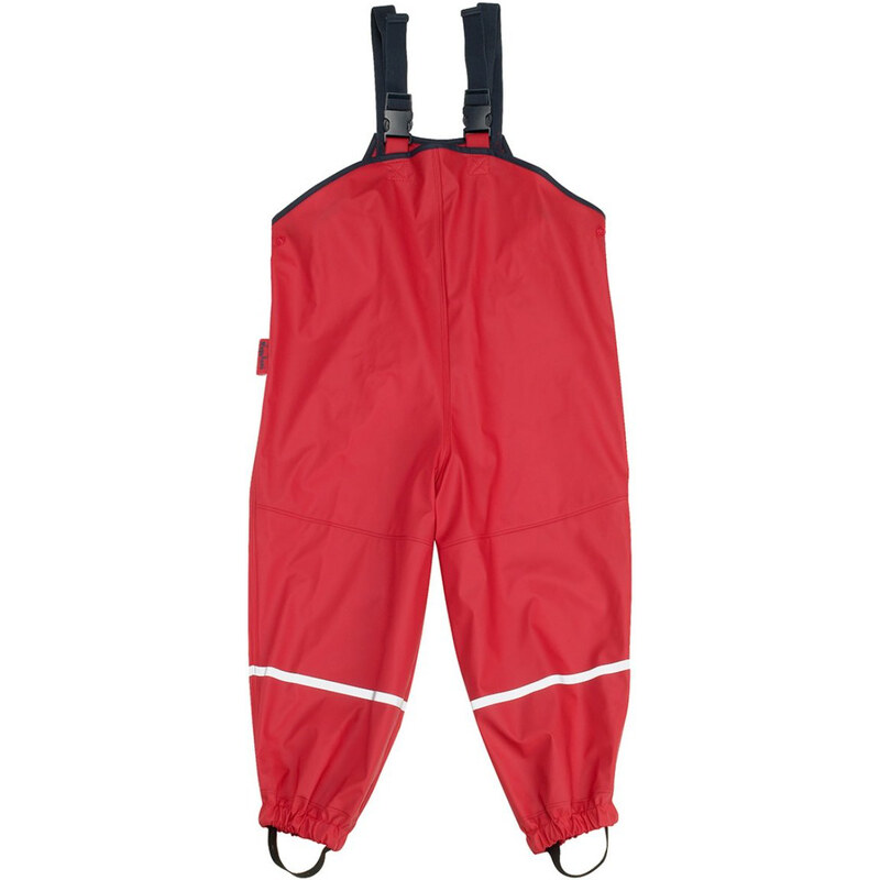 dětské nepromokavé kalhoty s fleece podšívkou-červené, Playshoes