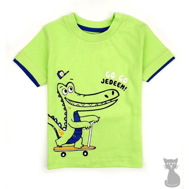 dětské bavlněné tričko CROCO - zelené, COONOOR
