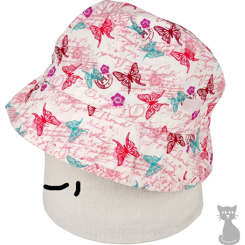 dívčí klobouček, UV 30, Motýl, DÖLL