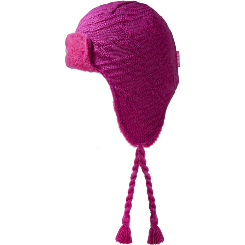 dětská pletená čepice B66 - růžová, KAMA