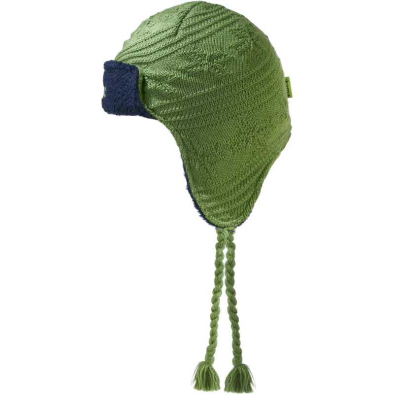 dětská pletená čepice B66 - zelená, KAMA