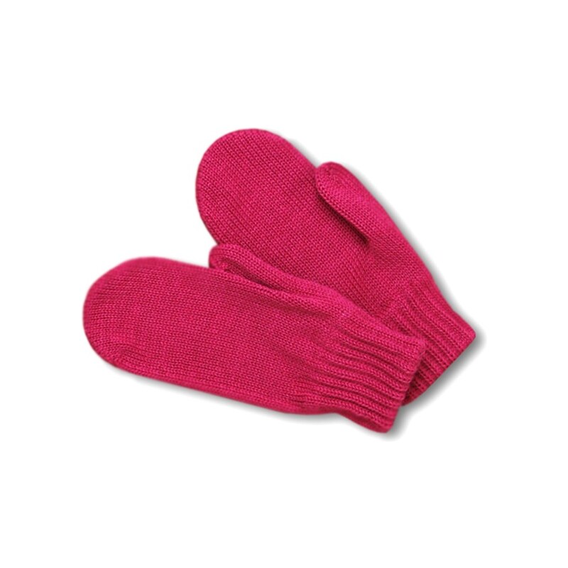dětská pletené rukavice RB05 - růžová, KAMA