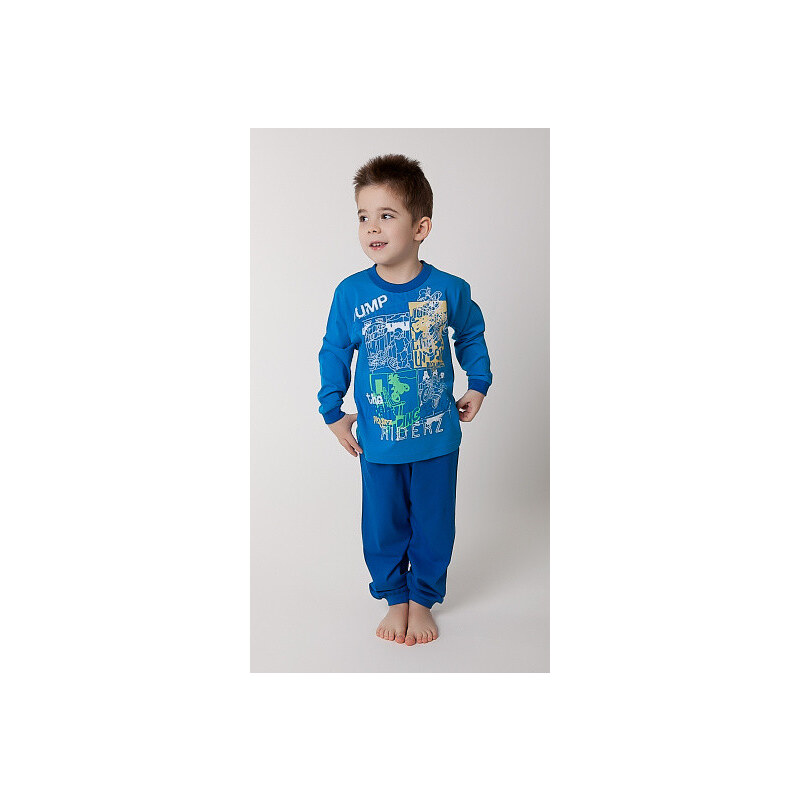 dětské bavlněné pyžamo BMX - modré, CALVI