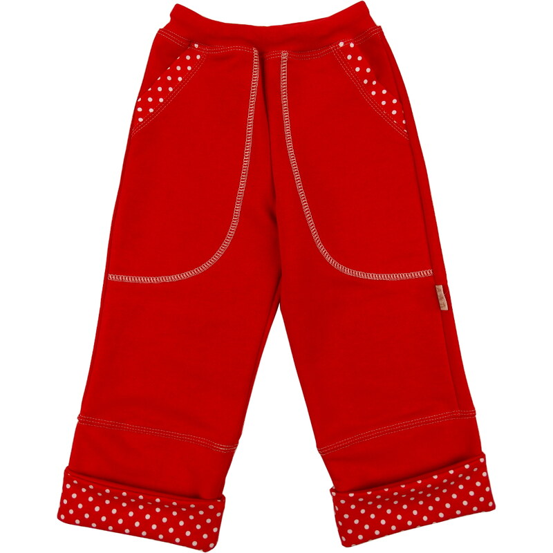 rostoucí kalhoty DOT - červené, FARMERS, velikost 92