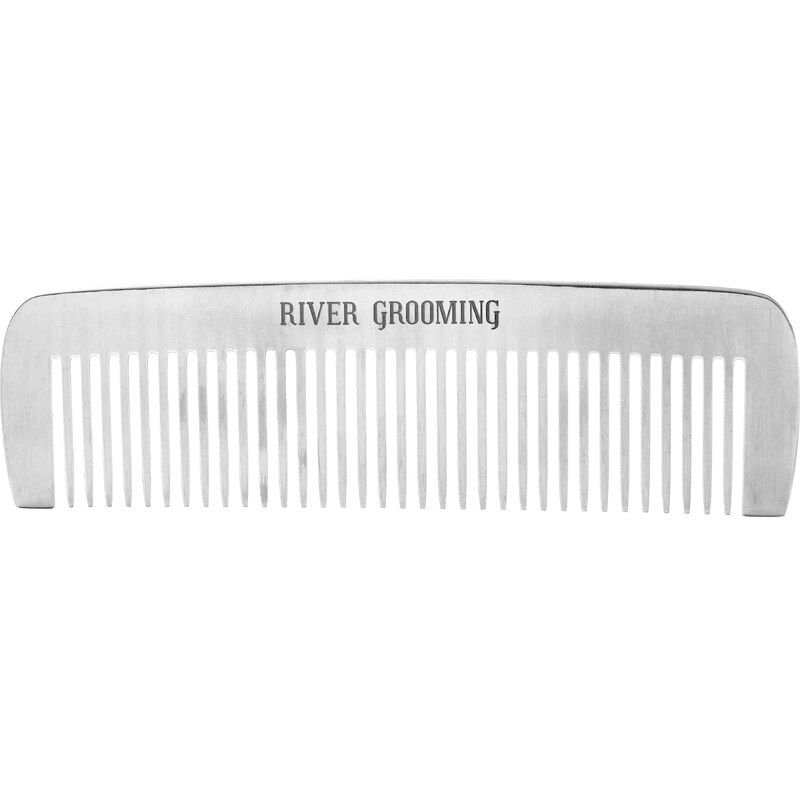 River Grooming Jednoduchý ocelový hřeben s hustými zuby J1-5-9912