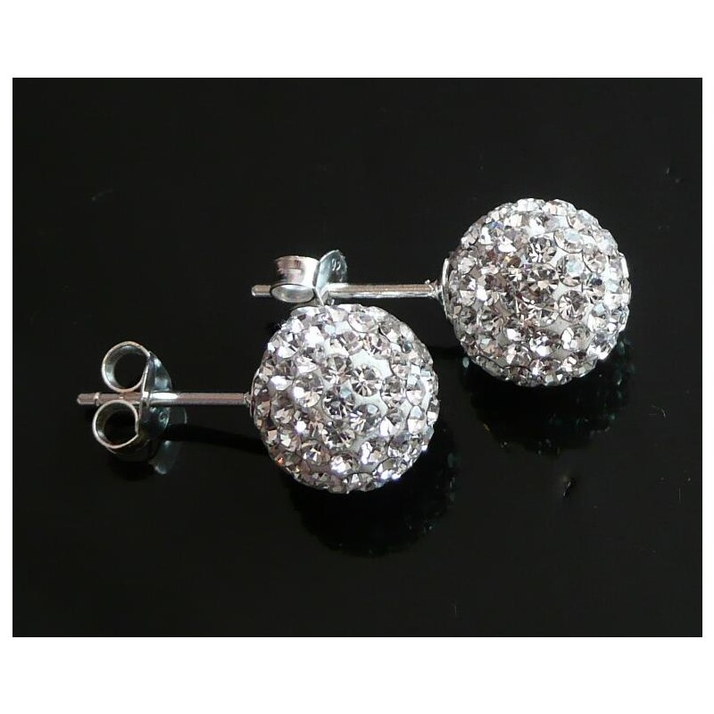 Šperky LAFIRA Style Stříbrné náušnice kuličky pecky 10mm