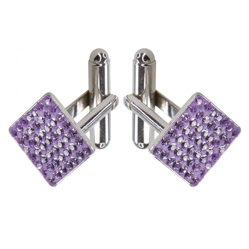 Šperky LAFIRA Style SPARKLY manžetové knoflíky Violet